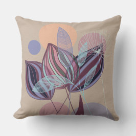 Modern Botanisch Abstract Kussen