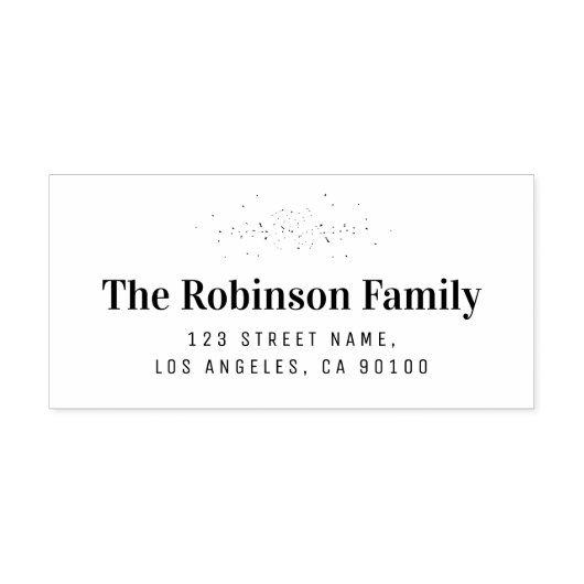 Modern botanisch adres rubberstempel  zelfinktende stempel (Design)