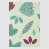 Modern Botanisch Bladpatroon Tissuepapier (Voorkant)