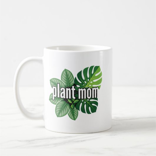 Modern Botanisch Grafisch Ontwerp Koffiemok (Links)
