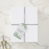 Modern Botanisch groen bruiloft dank u Cadeaulabel (Met Touw)