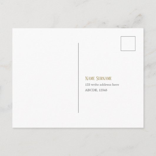 Modern, Botanisch, Groenelementen, Geslachtsneutra Uitnodiging Briefkaart (Achterkant)