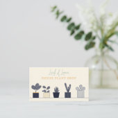 Modern Botanisch huis Plant Shop fun simpel Visitekaartje (Staand voorkant)