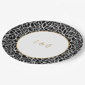 Modern Botanisch Huwelijksthema Papieren Bordje (Gekanteld)