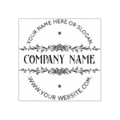 MODERN BOTANISCH LIJST|Gepersonaliseerde zakelijke Rubberstempel (Afrduk)