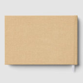 Modern Botanisch Monogram Taupe Trouw  Gastenboek (Achterkant)