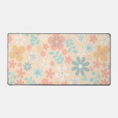 Modern Botanisch Naadloos Patroon Leuke Bloemen Bureaumat (Voorkant)