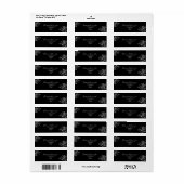 Modern Botanisch Schrift Retouradres Label (Full Sheet)
