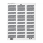 Modern Botanisch Schrift Retouradres Label (Full Sheet)