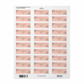 Modern Botanisch Schrift Retouradres Label (Full Sheet)