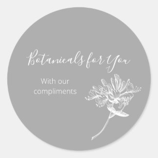 Modern Botanisch Script en Honeysuckle Sticker