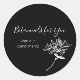 Modern Botanisch Script en Honeysuckle Sticker