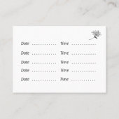 Modern Botanisch Script en Honeysuckle Visitekaartje (Achterkant)