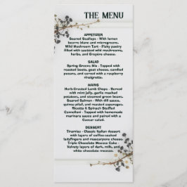 Modern botanisch trouwmenu , Trouwmenu Menu