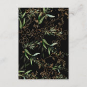 MODERN botanische Eucalyptus ONYX - Gegevens INFO Informatiekaartje (Achterkant)