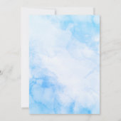 Modern Bougainvillea Santorini Destination Wedding Kaart (Achterkant)