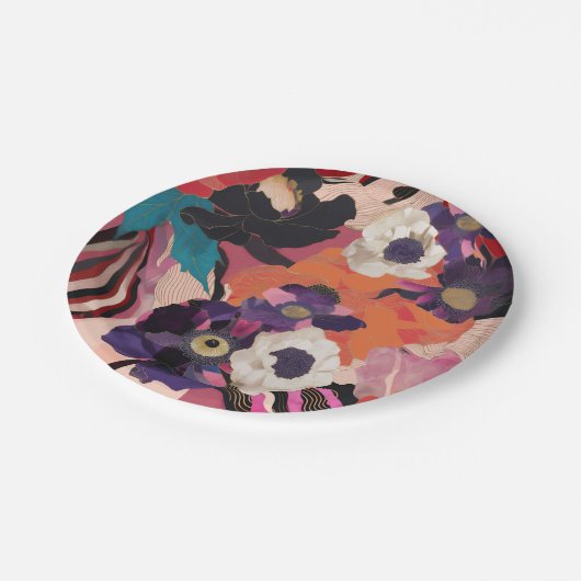 Modern Bouquet Papieren Bordje (Gekanteld)