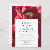 Modern Bourgogne Floral Chic Vrijgezellenfeest