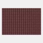 Modern Bourgogne Slank minimalistisch dot Inpakpapier Vel (Voorkant)