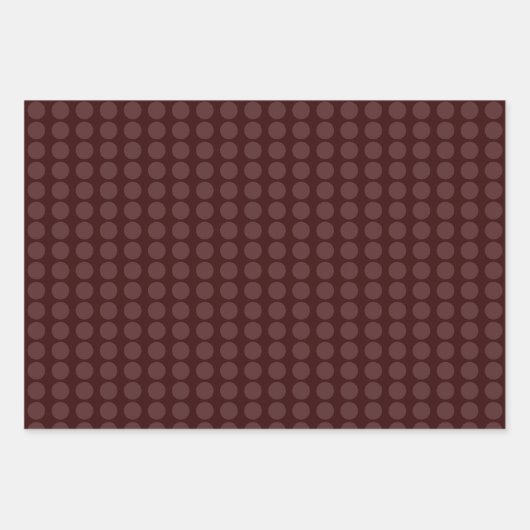 Modern Bourgogne Slank minimalistisch dot Inpakpapier Vel (Voorkant)