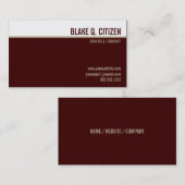 Modern Bourgondië/gouden visitekaartje (Voorkant / Achterkant)