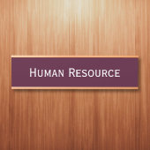 Modern Bourgondië Kantoor kamer afdeling naam Deurbordje