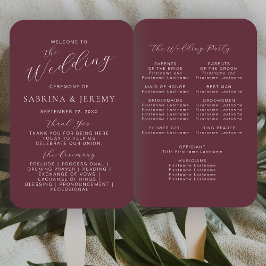 Modern Bourgondisch kalligrafie script bruiloft pr Handwaaier