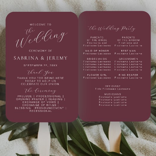 Modern Bourgondisch kalligrafie script bruiloft pr Handwaaier