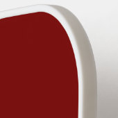 Modern Bourgondisch rood monogram Pickleball Paddle (Links Detail)