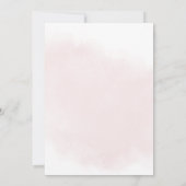 Modern Bourgondisch roze blush bloemig Vrijgezelle Kaart (Achterkant)