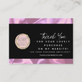 Modern Boutique Beauty Pink Dank u Logo Visitekaartje (Voorkant)