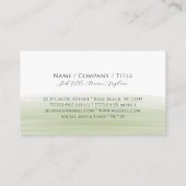 Modern Boutique Sage Green Waterverf Business Informatiekaartje (Achterkant)