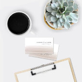 Modern Boutique Sandy Brown Waterverf Business Informatiekaartje