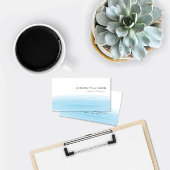 Modern Boutique Sky Blue Waterverf Business Informatiekaartje