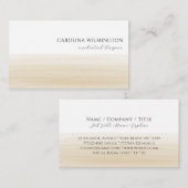 Modern Boutique Tan Taupe Waterverf Business Informatiekaartje (Voorkant / Achterkant)