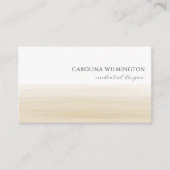 Modern Boutique Tan Taupe Waterverf Business Informatiekaartje (Voorkant)