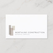Modern Bouwbedrijf Logo Visitekaartje (Voorkant)