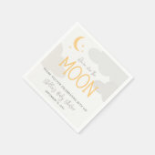 Modern boven de maan Baby shower Servet (Hoek)