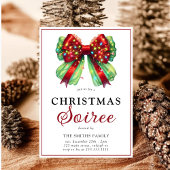 Modern Bow Christmas Lights Sorie Feestdagenkaart