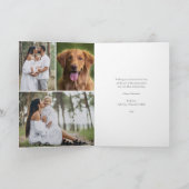 Modern Bow | Eenvoudige minimale kerstfoto's Feestdagen Kaart (Binnen)