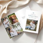 Modern Bow | Eenvoudige minimale kerstfoto's Feestdagen Kaart