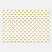 Modern Bow Gold Graduation Inpakpapier Vel (Voorkant)