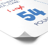 Modern Bowling Kids Verjaardag Milestone Poster (Hoek)