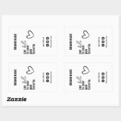 Modern Box Seal Verpakking Label Cut Sticker (Vel)