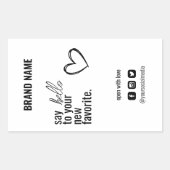 Modern Box Seal Verpakking Label Cut Sticker (Voorkant)