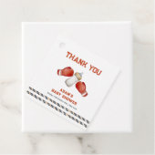 Modern Boxing Little Champion Baby Shower Bedankjes Labels (In situ)