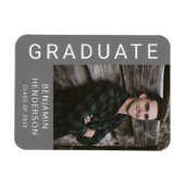 Modern Boy Afstuderen Foto Magneet (Horizontaal)