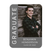 Modern Boy Afstuderen Foto Magneet (Verticaal)