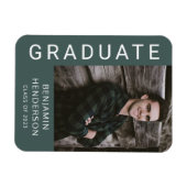 Modern Boy Afstuderen Foto Magneet (Horizontaal)