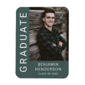 Modern Boy Afstuderen Foto Magneet (Verticaal)